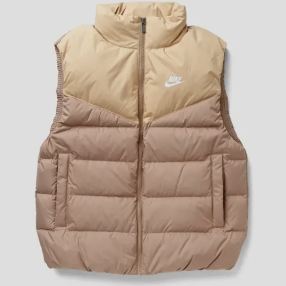 Nike Jackets & Blazers - Nike Sportswear Therma-FIT Windrunner Women's Down Vest (Hemp/Sesame/White) L